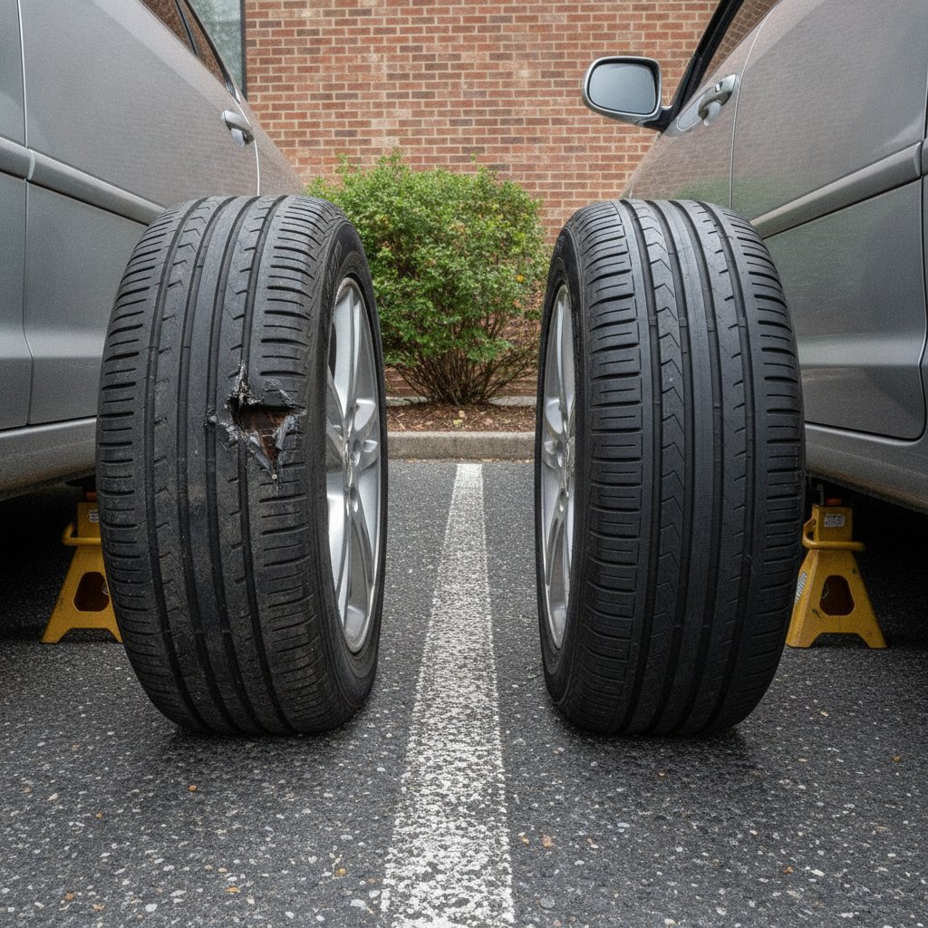 Winter tire installation for family vehicle
