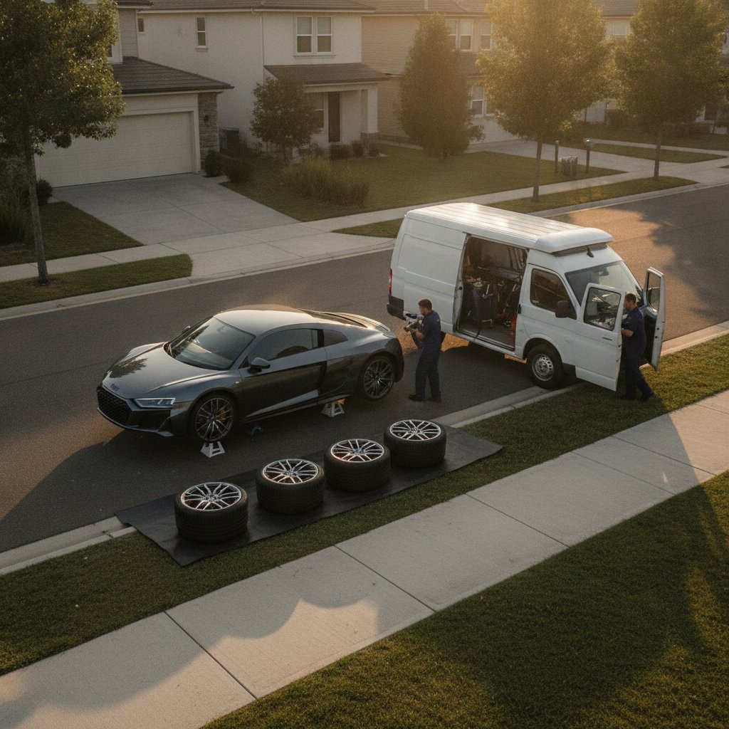 Fleet tire maintenance for delivery company